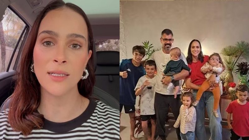 Leticia Cazarré, Juliano Cazarré e os filhos - Foto: Reprodução/Instagram