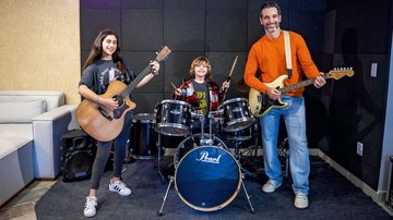 Mouhamed Harfouch com os filhos Ana Flor e Bento - Foto: Selmy Yassuda