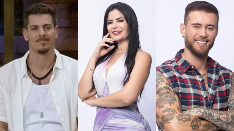 Sacha Bali, Vanessa Carvalho e Yuri Bonotto disputam a Prova do Fazendeiro - Divulgação/Record