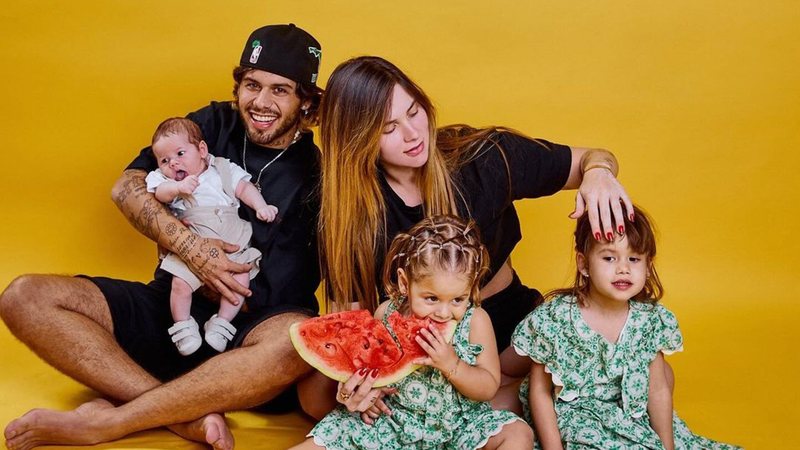 Virginia Fonseca e Zé Felipe com os filhos - Foto: Reprodução/Instagram