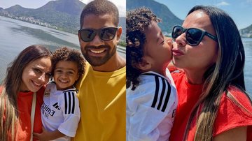 Vivi Araújo e Guilherme Militão com o filho - Foto: Reprodução / Instagram