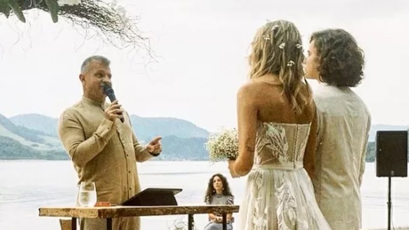 Casamento de Sasha Meneghel e João Lucas foi celebrado pelo apóstolo Rina - Foto: Reprodução / Instagram