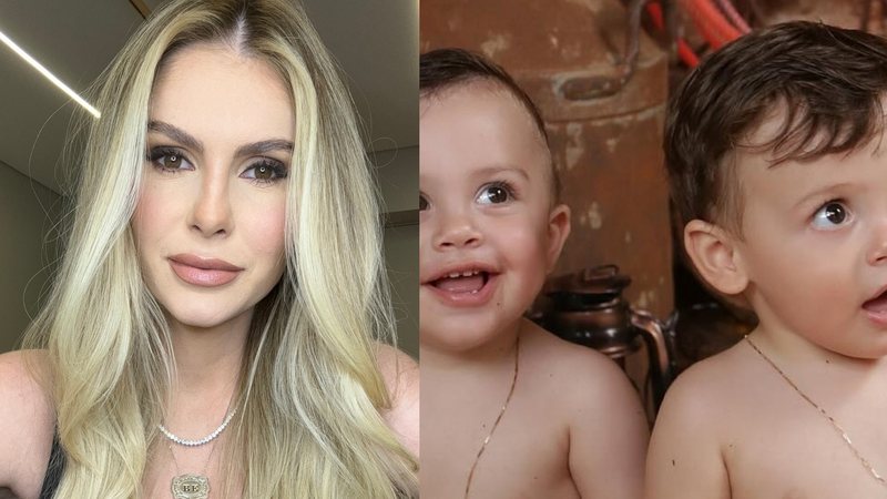 Bárbara Evans posta fotos com os filhos gêmeos - Foto: Reprodução/Instagram