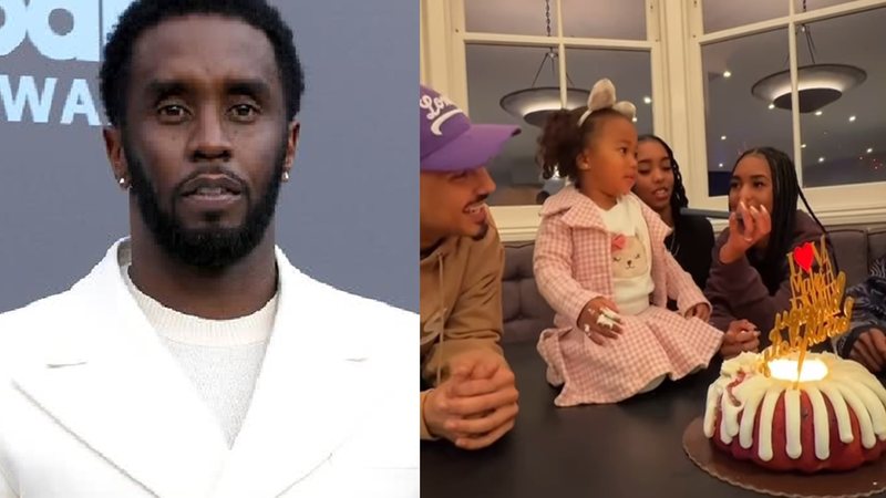 P. Diddy e os filhos - Foto: Reprodução/Getty Images e Instagram