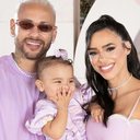 Neymar Jr e Bruna Biancardi com Mavie - Foto: Reprodução / Instagram; @queiroz