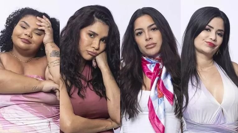 Flora Cruz, Gizelly Bicalho, Luana Targino e Vanessa Carvalho estão na roça - Divulgação/TV Record