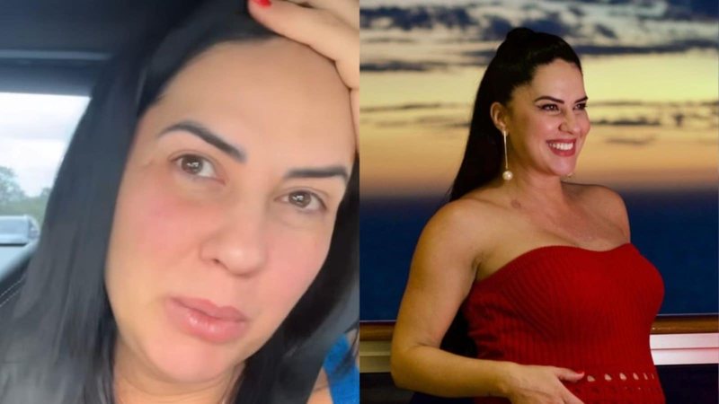 Graciele Lacerda exibe barrigão em fotos no navio de Zezé - Reprodução/Instagram