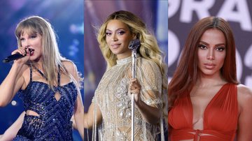 Taylor Swift, Beyoncé e Anitta - Foto: Getty Images