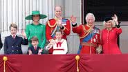 Membros da realeza na sacada do Palácio de Buckingham - Foto: Getty Images