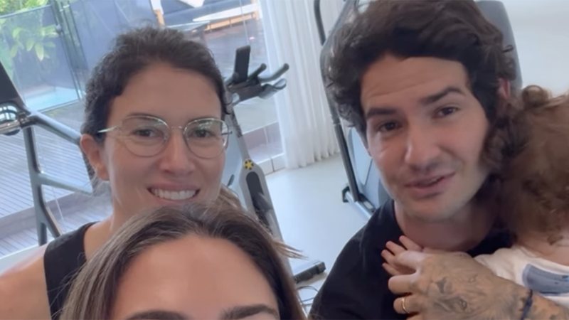 Rebeca Abravanel e Alexandre Pato mostram o filho em vídeo - Foto: Reprodução / Instagram