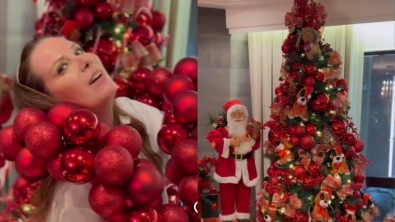 Regina Volpato impressiona com decoração de Natal de sua sala - Reprodução/Instagram