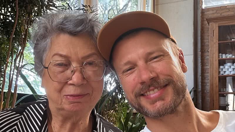 Rodrigo Hilbert com a mãe, Suzete - Foto: Reprodução/Instagram