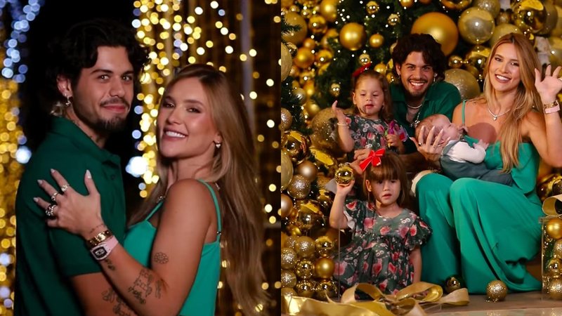 Zé Felipe e Virginia Fonseca mostram a decoração de Natal da mansão - Foto: Reprodução / Instagram