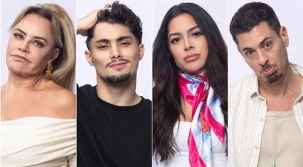 Flor, Gui, Luana e Sacha estão na 12ª roça de A Fazenda 16 - Divulgação/Record