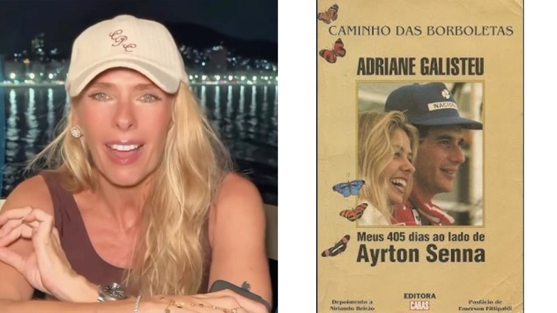 Adriane Galisteu já lançou livro com a CARAS sobre sua história com Ayrton Senna - Foto: Reprodução / Instagram