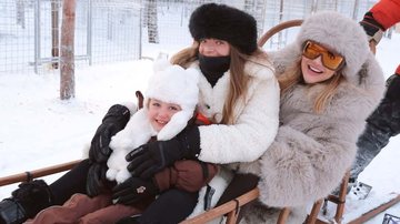 Ana Paula Siebert curte passeio na neve com Rafaella Justus e Vicky Justus - Reprodução/Instagram