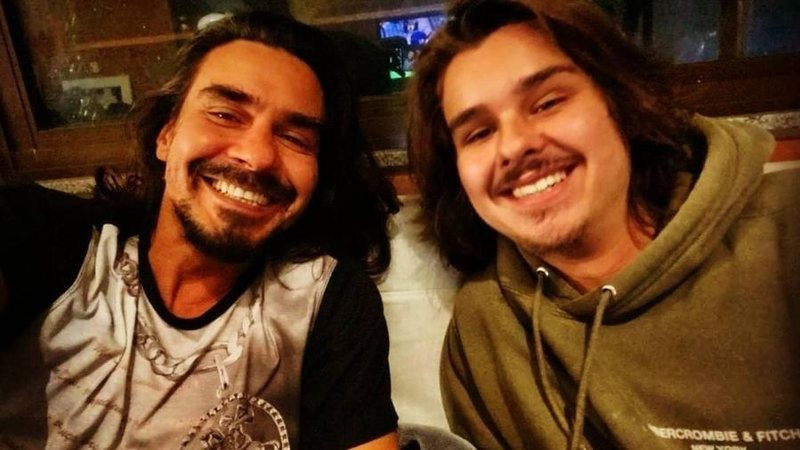 André Gonçalves e Pedro Arthur, fruto do antigo casamento do ator com Myrian Rios - Reprodução/Instagram