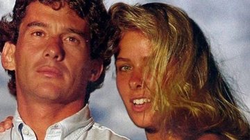 O piloto Ayrton Senna e Adriane Galisteu namoraram por um ano e meio - Reprodução/Internet