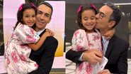 César Tralli e a filha, Manuella - Foto: Reprodução / Instagram