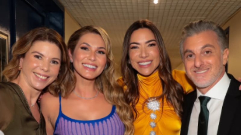 Daniela Beyruti, Livia Andrade, Patricia Abravanel e Luciano Huck - Foto: Reprodução / Instagram