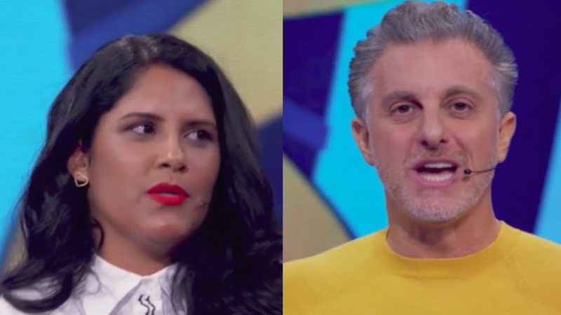 Talitha Costa e Luciano Huck no Quem Quer Ser um Milionário? - Foto: Reprodução/Globo