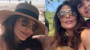 Juliana Paes se exibe na praia com os filhos - Reprodução/Instagram