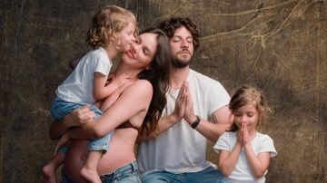 Laura Neiva, Chay Suede e os filhos, José e Maria - Foto: Reprodução / Instagram