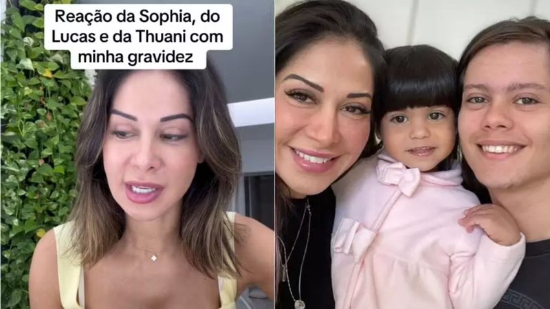 Maíra Cardi e os filhos Sophia e Lucas - Foto: Reprodução/Instagram