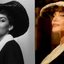 Maria Callas, em 1958 e Angelina Jolie caracterizada para o filme entitulado Maria