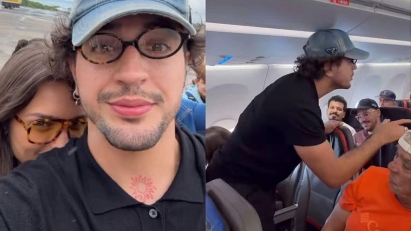 Nattan para avião para se declarar para Rafa Kalimann - Reprodução/Instagram