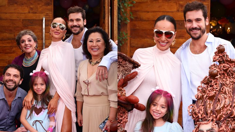 Zoe com a família na festa de aniversário - Foto: Clayton Felizardo / BrazilNews