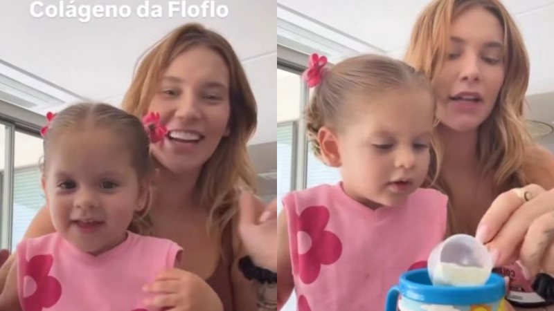 Virginia Fonseca em vídeo publicado nas redes sociais com Maria Flor - Reprodução/Instagram