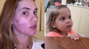 Virginia intriga Maria Flor ao colocar a cara no gelo - Reprodução/Instagram