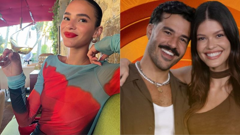 Bruna Marquezine, Mateus e Vitória Strada - Foto: Reprodução / Instagram - Divulgação/TV Globo