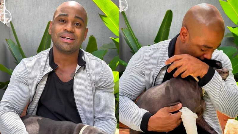 Cezar Black e Rocco, seu cachorro - Foto: Reprodução / Instagram