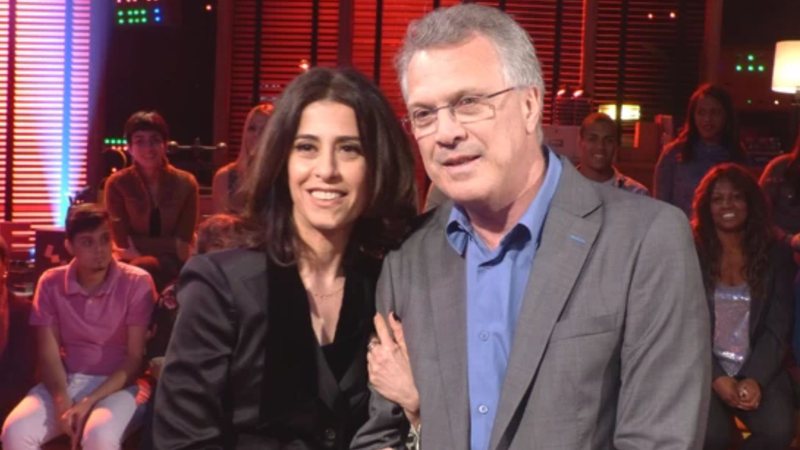 Fernanda Torres e Pedro Bial - Foto: Reprodução / TV Globo