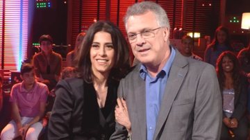 Fernanda Torres e Pedro Bial - Foto: Reprodução / TV Globo