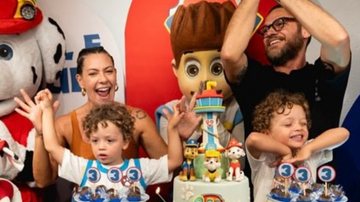 Fabiula Nascimento e Emilio Dantas comemoram o aniversário dos filhos - Foto: Reprodução/Instagram