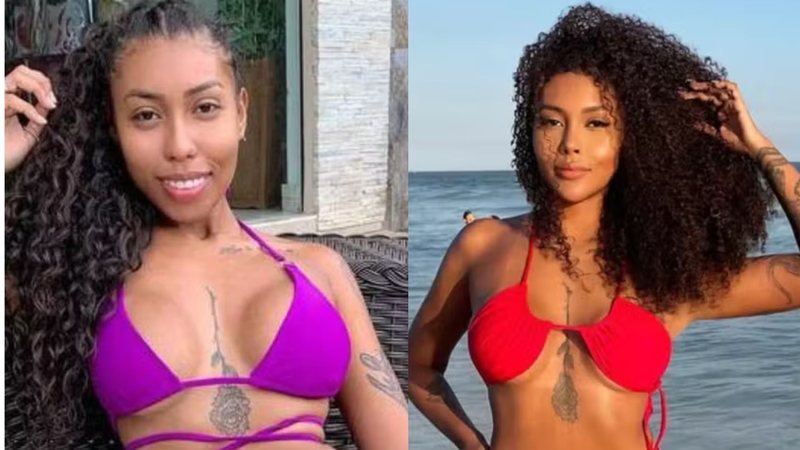 Giovanna Jacobina antes e depois de procedimentos estéticos - Foto: Reprodução/Instagram