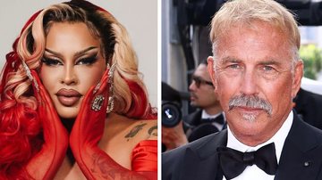 Gloria Groove e Kevin Costner são do signo de capricórnio - Foto: Reprodução/Instagram @gloriagroove - Getty Images