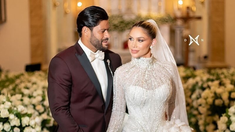 Hulk Paraíba e Camila Ângelo em seu casamento - Foto: Reprodução/Instagram @hulkparaiba @dnfotos