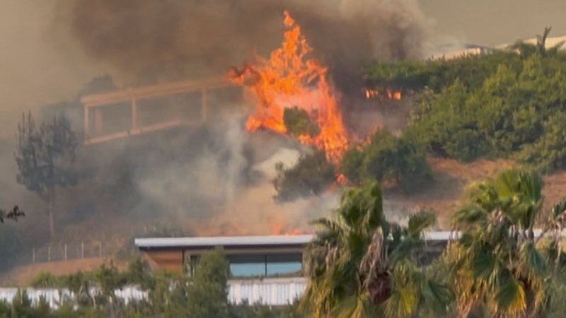 Incêndio atinge Los Angeles - Foto: Reprodução / X; @RealJamesWoods