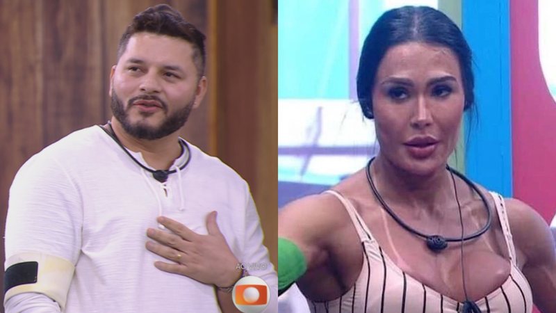 Marcelo foi repreendido por irmã de Gracyanne Barbosa no BBB 25 - Foto: Reprodução/Globo