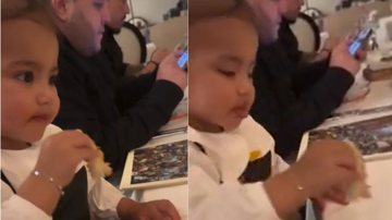 Mavie e Neymar Jr. em almoço de aniversário da sogra do jogador de futebol - Foto: Reprodução/Instagram