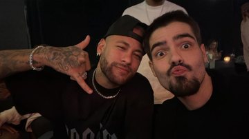 Neymar Jr. na companhia do amigo, o apresentador João Silva - Foto: Arquivo Pessoal