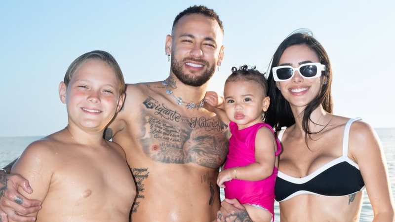 Davi, Neymar Jr, Mavie e Bruna Biancardi - Foto: Reprodução / Instagram