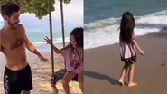 Sabrina Sato, Nicolas Prattes e Zoe Sato Nagle curtem praia juntos - Foto: Reprodução/Instagram