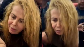 Joelma surge abatida em vídeo registrado por fã na noite deste sábado, 11 - Foto: Reprodução/Instagram