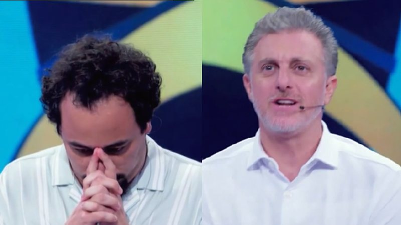 João Claudio e Luciano Huck no Quem Quer Ser um Milionário? - Foto: Reprodução/Globo