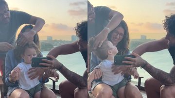 Rebeca Abravanel, Alexandre Pato e o filho do casal, Benjamin - Foto: Reprodução / Instagram